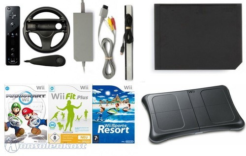 Wii konsole rvl - konsole, schwarz