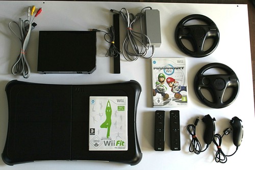 Nintendo wii konsole - nintendo, schwarz